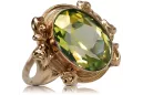 Original Vintage 14K Rose Gold Yellow Peridot Ring Vintage style vrc100r